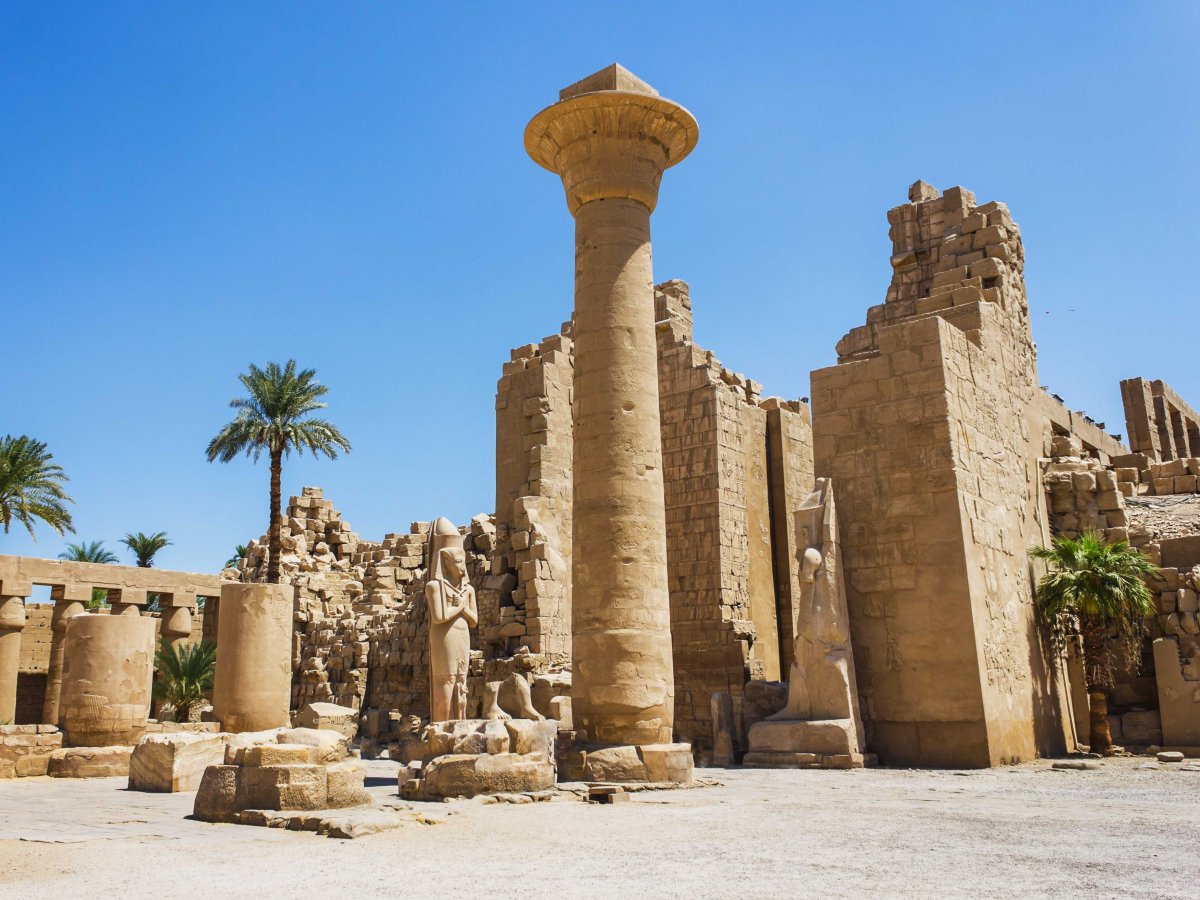 Руины Луксора в Египте